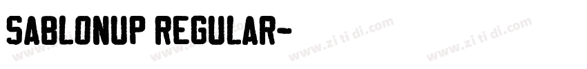 SablonUp Regular字体转换